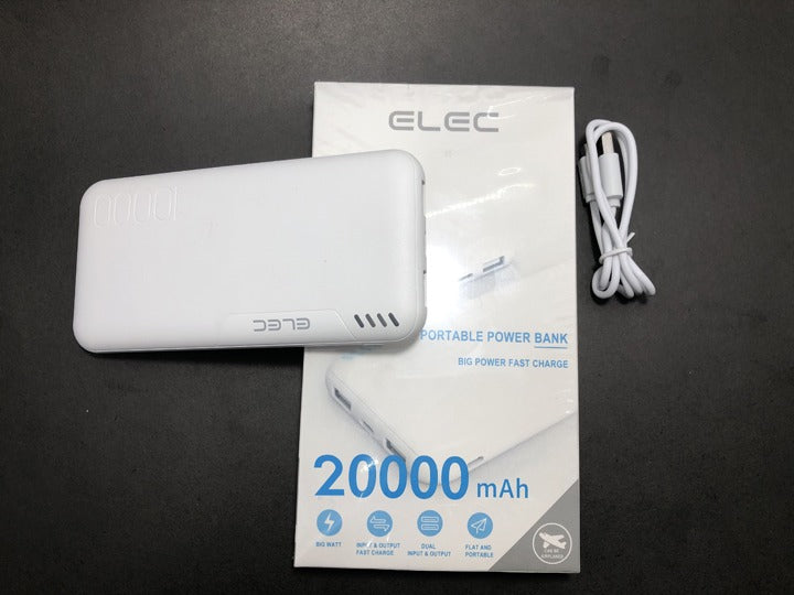 Elec 20000mAh Power Bank 18W PD Fast Charging | Portable