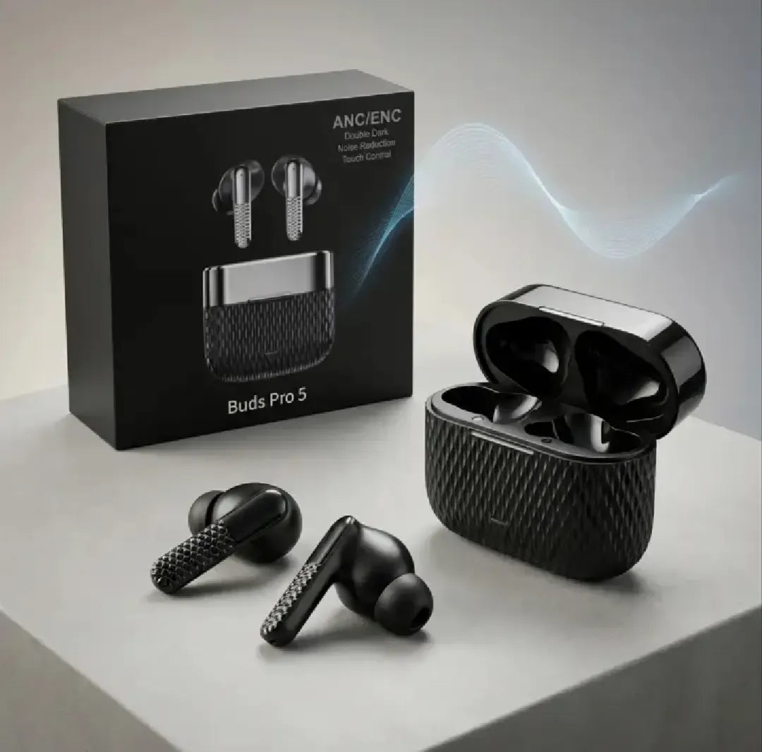 Buds Pro 5 Wireless Bluetooth Earbuds | HD Sound & Touch Control