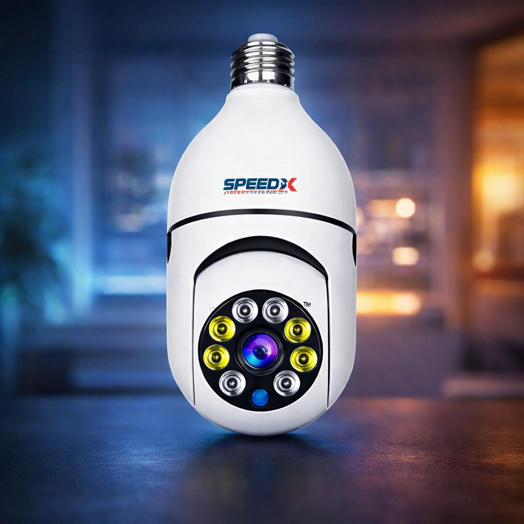 Speed-X SP-E27 WiFi Bulb Camera 1080P 360° Security Camera