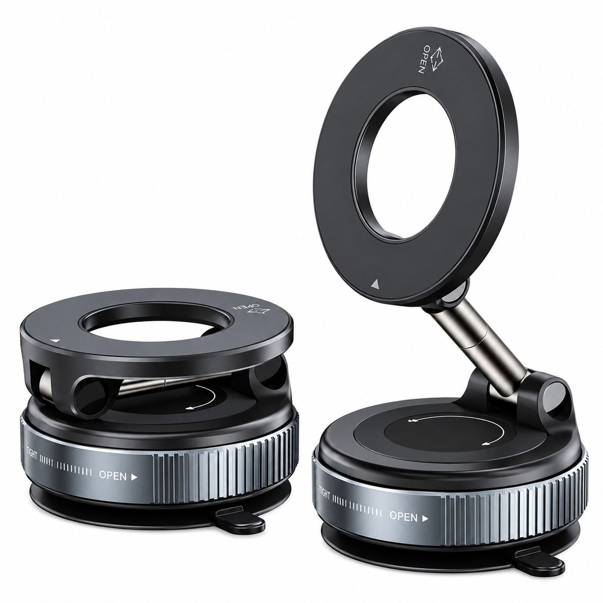 K007 Magnetic Phone Holder 360° Adjustable | Vacuum Suction Mount