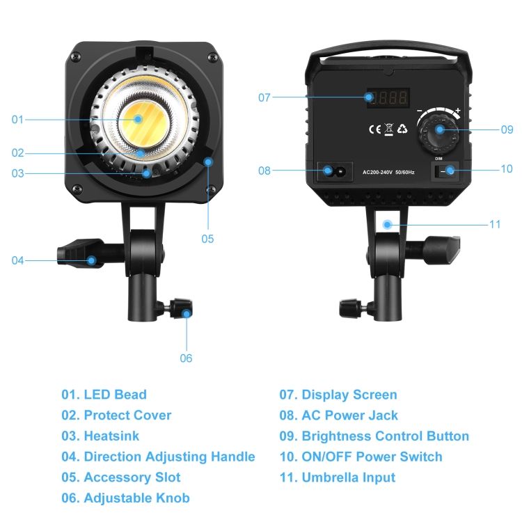 LED Video Light 65cm Lantern Softbox | Studio Lighting Kit