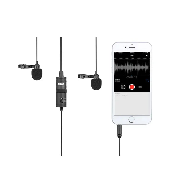 BOYA BY-M1DM Dual Lavalier Microphone Interview, Podcast & Vlog