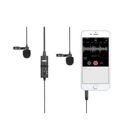BOYA BY-M1DM Dual Lavalier Microphone Interview, Podcast & Vlog