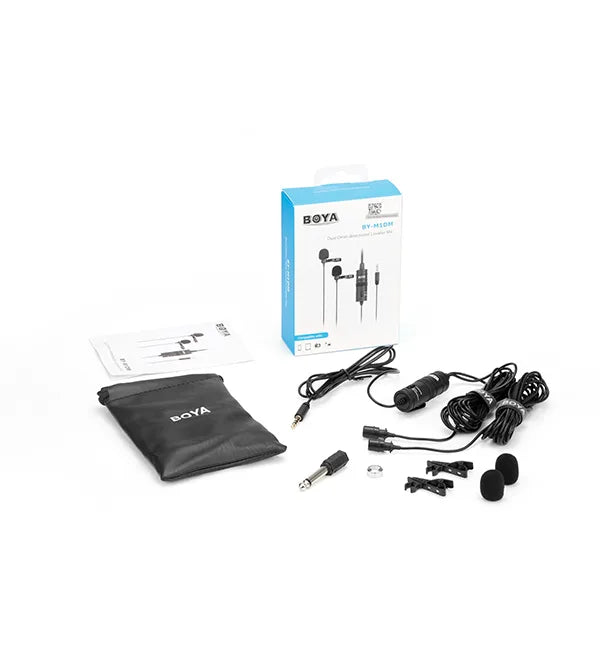 BOYA BY-M1DM Dual Lavalier Microphone Interview, Podcast & Vlog