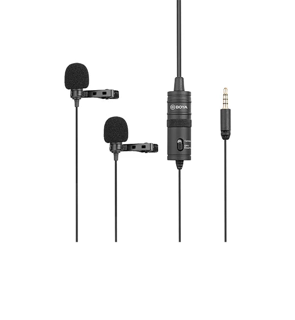 BOYA BY-M1DM Dual Lavalier Microphone Interview, Podcast & Vlog