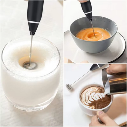 2-in-1 Electric Coffee Frother & Egg Beater | USB Rechargeable