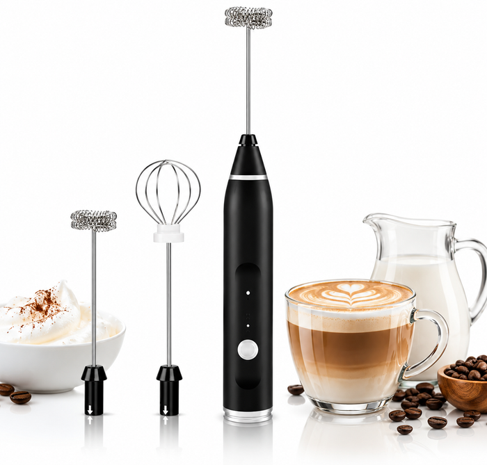 2-in-1 Electric Coffee Frother & Egg Beater | USB Rechargeable