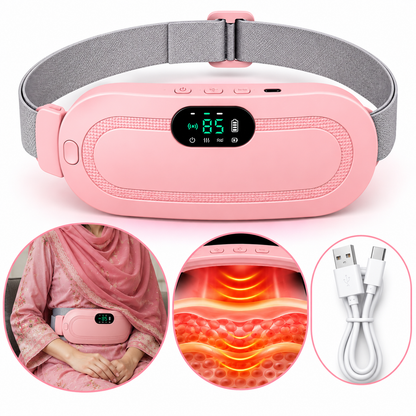 Period Cramp Relief Belt | Heat & Vibration Massager