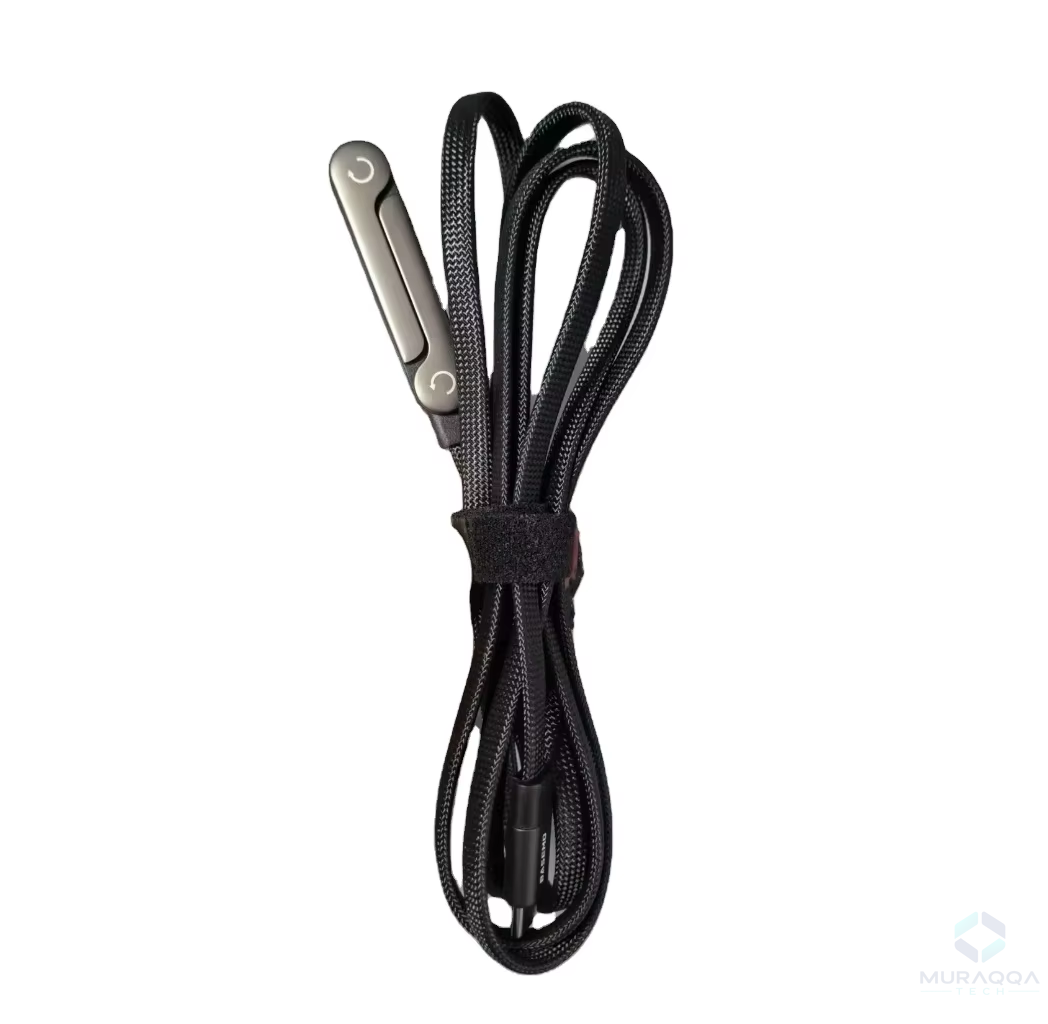 240W USB-C to USB-C Cable | Braided Right-Angle
