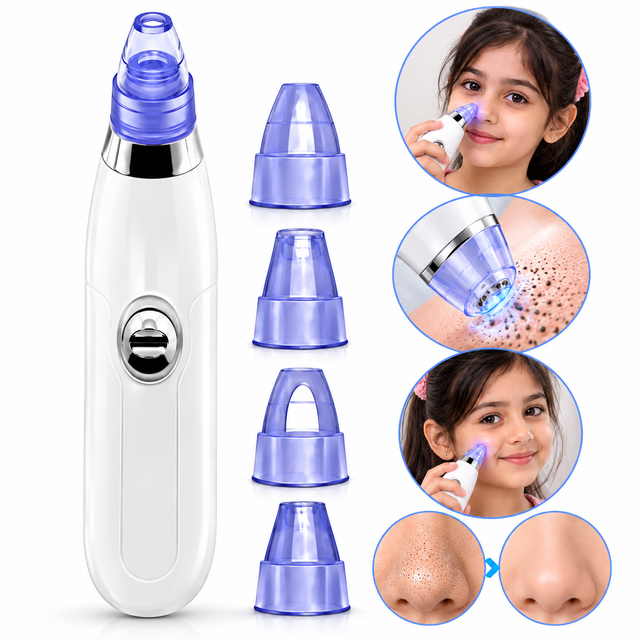5-in-1 Electric Blackhead Remover | Portable Pore Cleaner with LCD Display