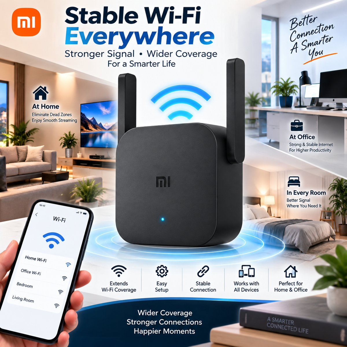 Xiaomi Mi WiFi Repeater Pro 300Mbps Dual Antenna Signal Booster