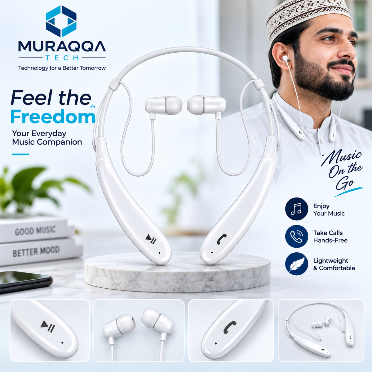 boAt L-HP11 Wireless Neckband Earphones | Bluetooth 3.1
