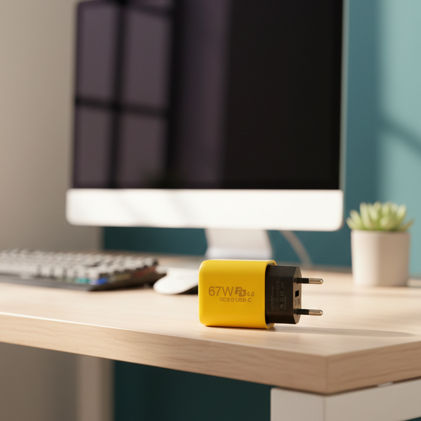 67W PD 4.0 QC3.0 USB-C Fast Charger | High-Speed Adapter