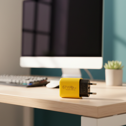 67W PD 4.0 QC3.0 USB-C Fast Charger | High-Speed Adapter