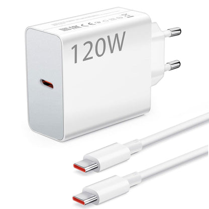 Xiaomi 120W Fast Wall Charger | PD & QC3.0 with Cable