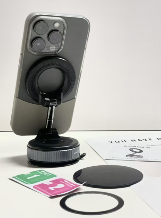 K007 Magnetic Phone Holder 360° Adjustable | Vacuum Suction Mount