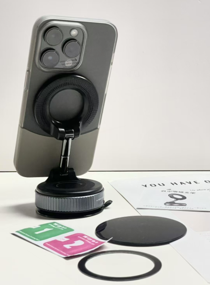 K007 Magnetic Phone Holder 360° Adjustable | Vacuum Suction Mount