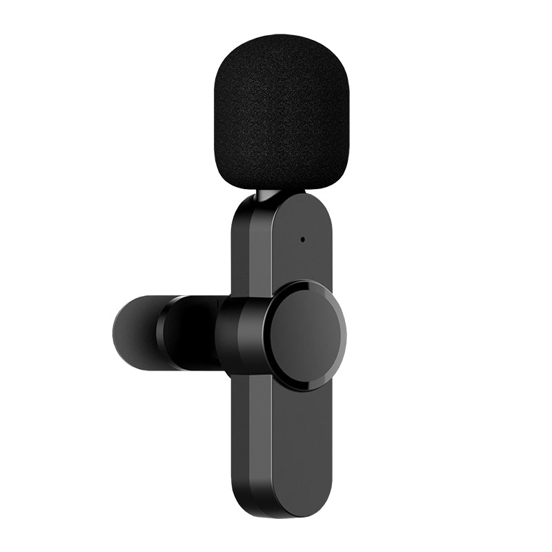 K8 Wireless Lavalier Microphone with Type-C receiver plugged into smartphone
