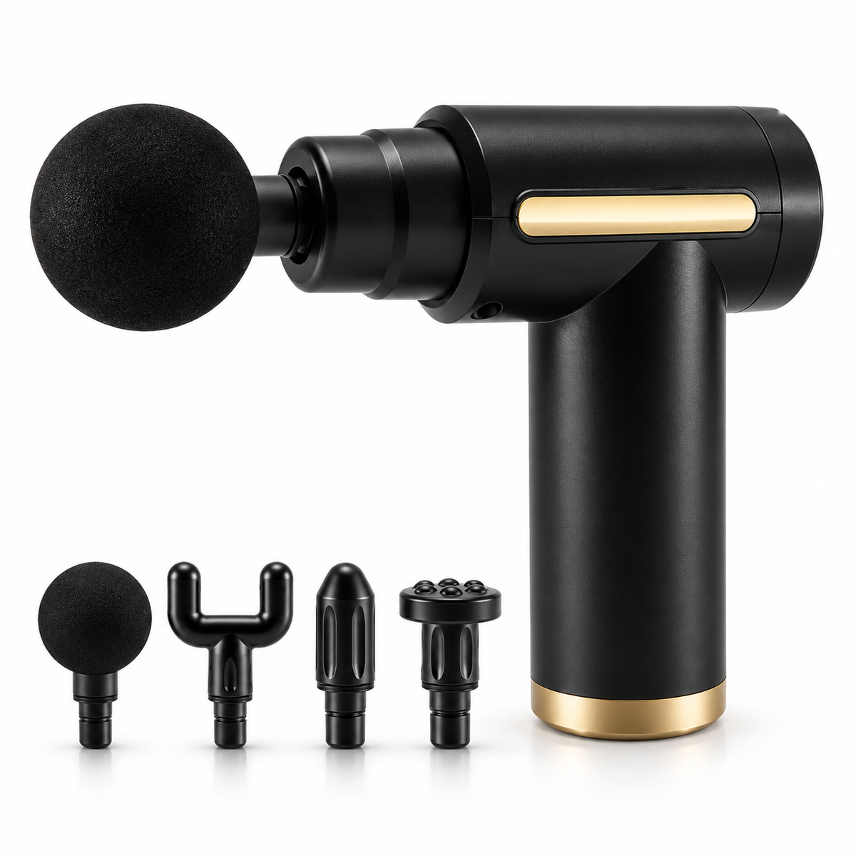 Smart Massage Gun with 4 Heads | Quiet Muscle Massager 3200RPM