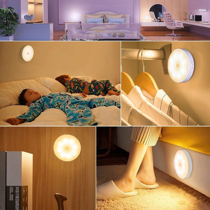 Intelligent LED Motion Sensor Night Light | Rechargeable Wireless Lamp